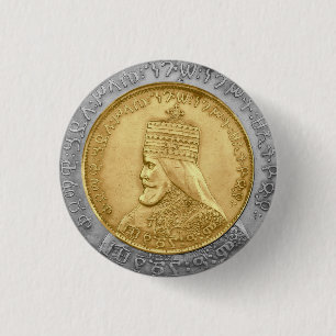 Haile Selassie HIM Jah Rastafari Livity INI Bless 1 Inch Round Button