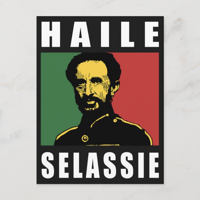 Haile Selassie - HIM - Rastafari - Carte postale (Devant)