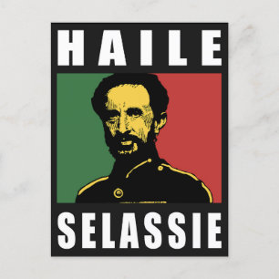Haile Selassie - HIM - Rastafari - Postcard