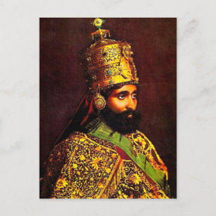 Haile Selassie - HIM - Rastafari - Postcard