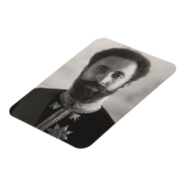 Haile Selassie - HIM - Rastafrai - Reggae Magnet (Côté Gauche)