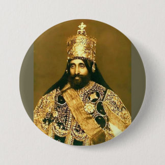 Haile selassie I button