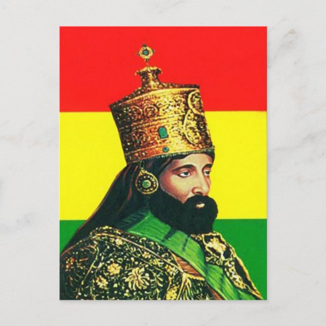 Haile Selassie I - HIM - Jah Rastafari - Carte pos (Devant)