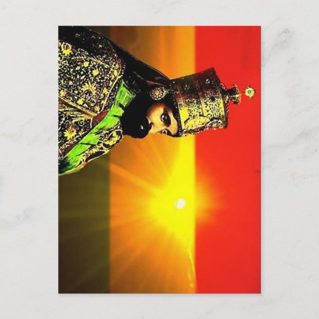 Haile Selassie I - HIM - Jah Rastafari - Postcard (Front)