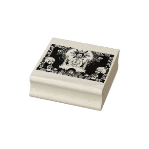 Haile Selassie I Jah Rastafari Wood Art Stamp