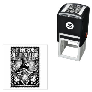 Haile Selassie I Jah Rastafari Wood Art Stamp