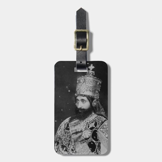 Haile Selassie Jah Rastafari Rasta Roots Luggage Tag (Front Vertical)