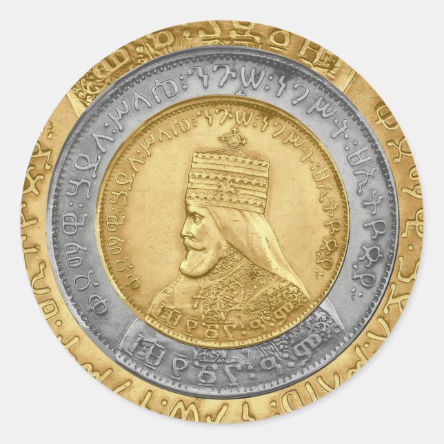 Haile Selassie Jah Rastafari Reggae Rasta Roots  Classic Round Sticker