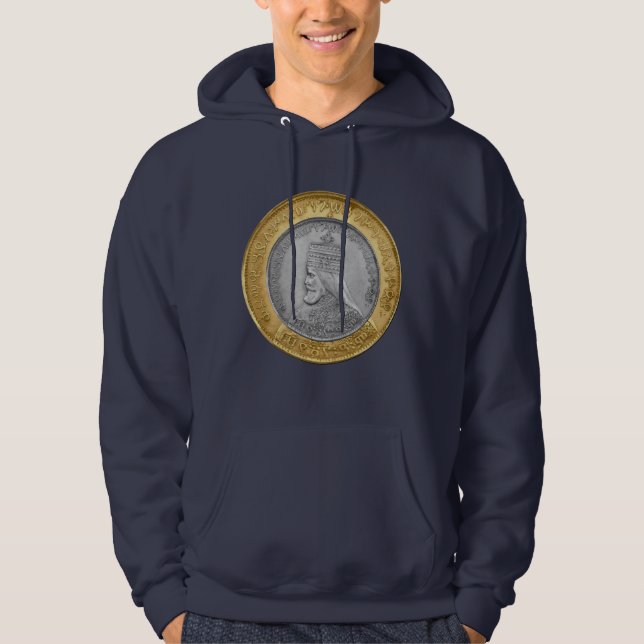 Haile Selassie Jah Rastafari Reggae Rasta Roots  Hoodie (Front)