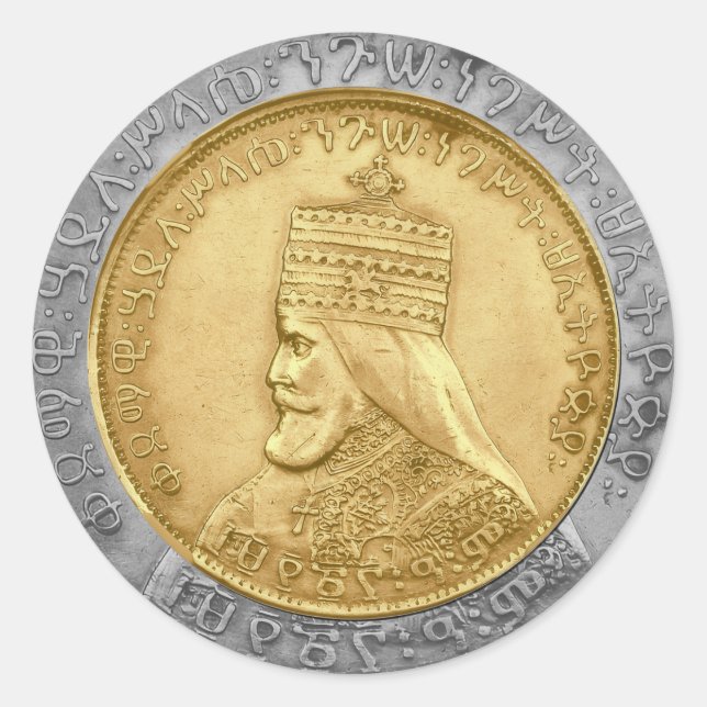 Haile Selassie Jah Rastafari Royal Roots Sticker (Front)