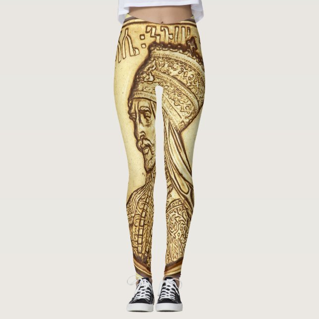 Haile Selassie - Judah - Rasta Power Yoga Leggings (Front)