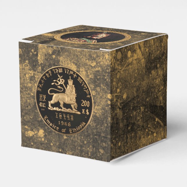 Haile Selassie Lion of Judah Jah Rastafari Roots Favor Box (Front Side)