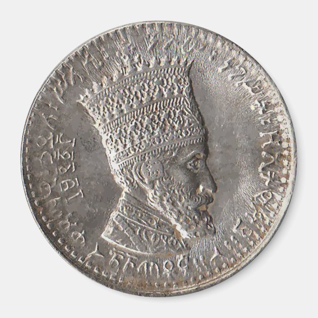 Haile Selassie Lord of Lords Classic Round Magnet (Devant)