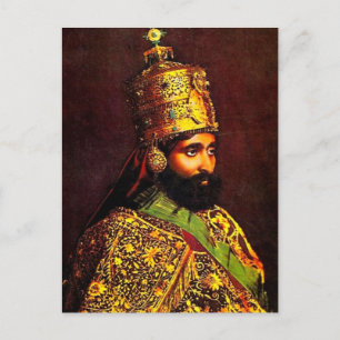 Haile Selassie - LUI - Rastafari - Carte postale