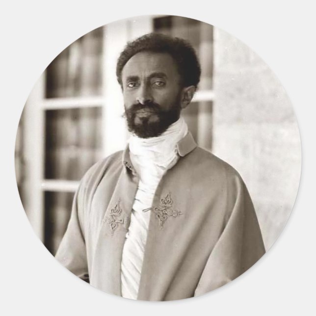 Haile Selassie - Messiah - Jah Rastafari Sticker (Front)