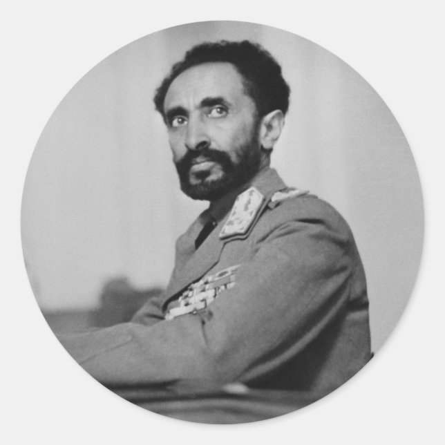 Haile Selassie - Messiah - Jah Rastafari Sticker (Devant)