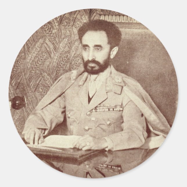 Haile Selassie - Messiah - Jah Rastafari Sticker (Devant)
