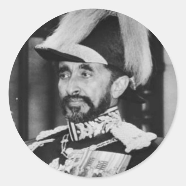 Haile Selassie - Messiah - Jah Rastafari Sticker (Devant)