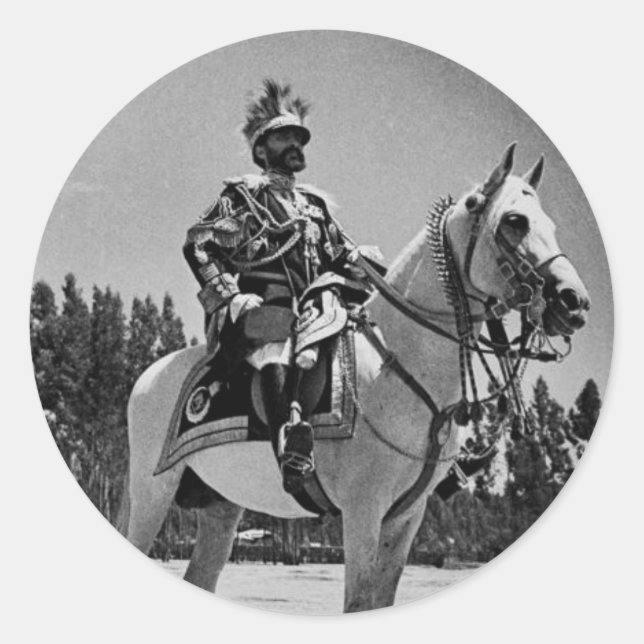 Haile Selassie - Messiah - Jah Rastafari Sticker (Devant)