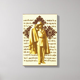 Haile Selassie Rasta Reggae Ethiopia Jamaica Canvas Print