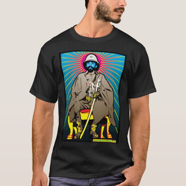 Haile Sellasie I Tshirt Jah Sunny Arts Design (Front)