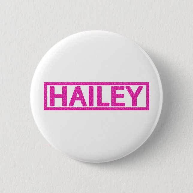 Hailey Stamp 2 Inch Round Button (Front)