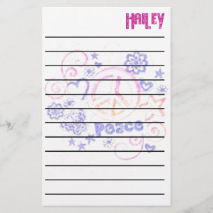 Hailey's Peace Stationary Stationery