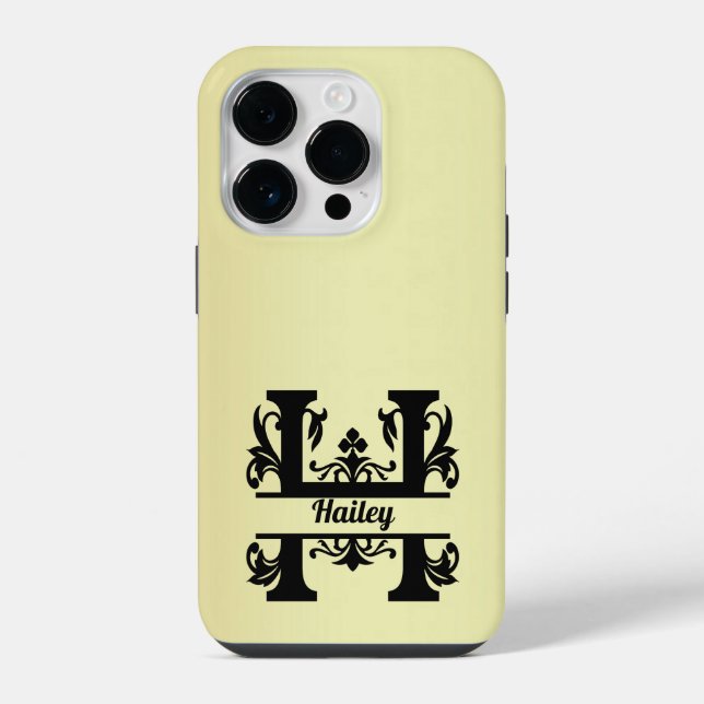 Hailey's Split Monogram Case-Mate iPhone Case (Back)
