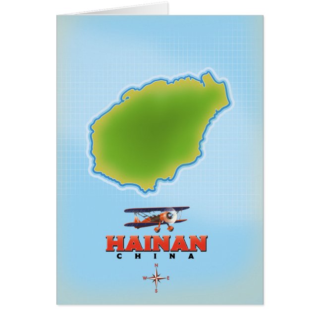 Hainan China map (Front)