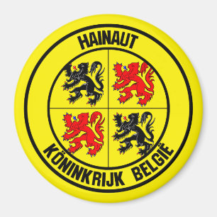 Hainaut Round Emblem Magnet