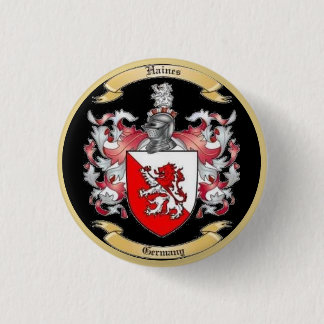 Haines Family Crest *  1 Inch Round Button