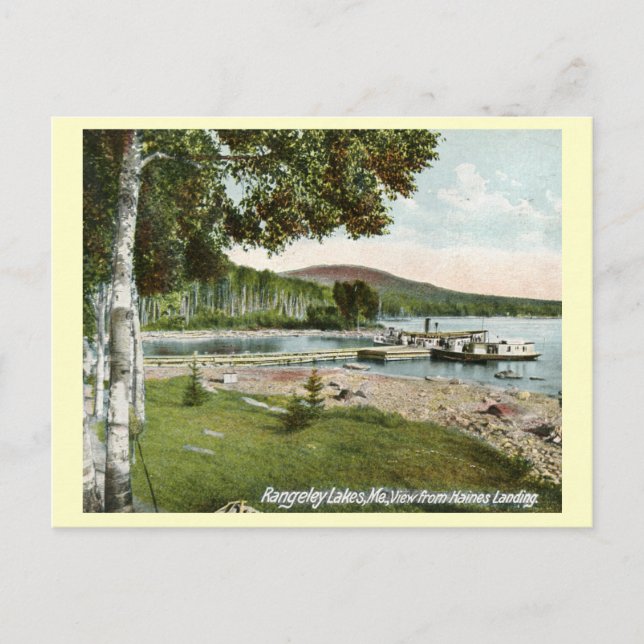 Haines Landing, Rangeley Lakes, Maine Vintage Postcard (Front)