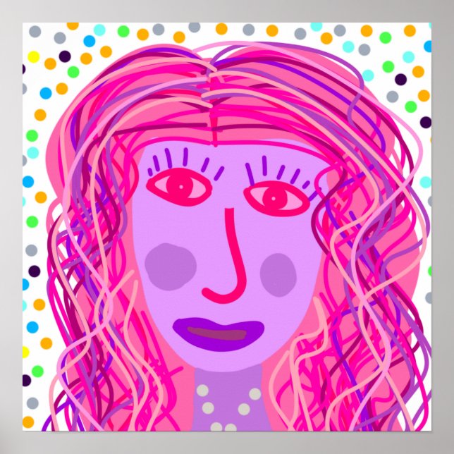 Hair: An Abstract Portrait  Poster (Front)