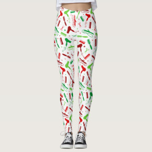 Hair and Beauty Tools - Holiday Colours Leggings
