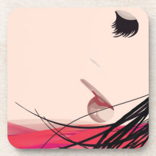 Hair and Makeup Lady Coaster