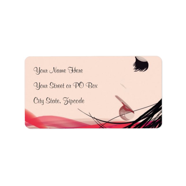 Hair and Makeup Lady Label (Front)