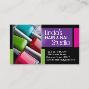 Hair and Nail Studio Business Cards