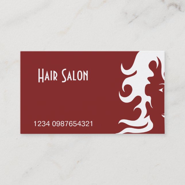 Hair & Beauty 1 Business Card (Front)