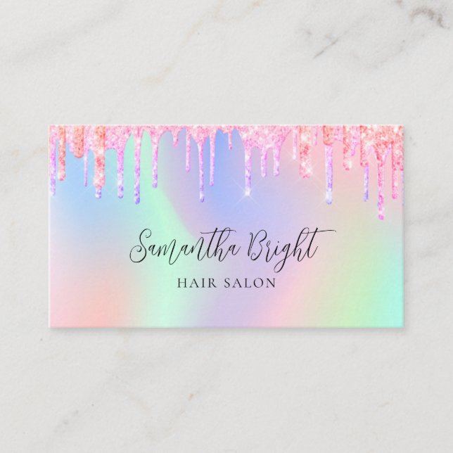 Hair Beauty Salon Business Card (Front)