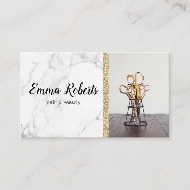 Hair & Beauty Specialist Salon Hairdresser Barber Business Card (Front)