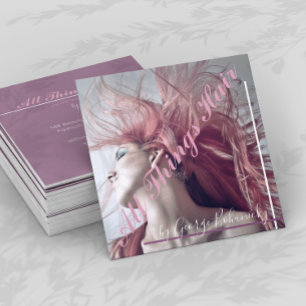 Hair Blown Hair Stylist Business Card