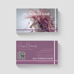 Hair Blown Hair Stylist, Salon Business Card