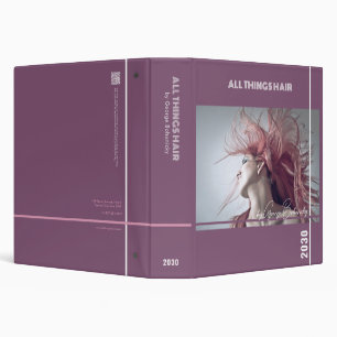Hair Blown Hair Stylist, Salon Ring Binder