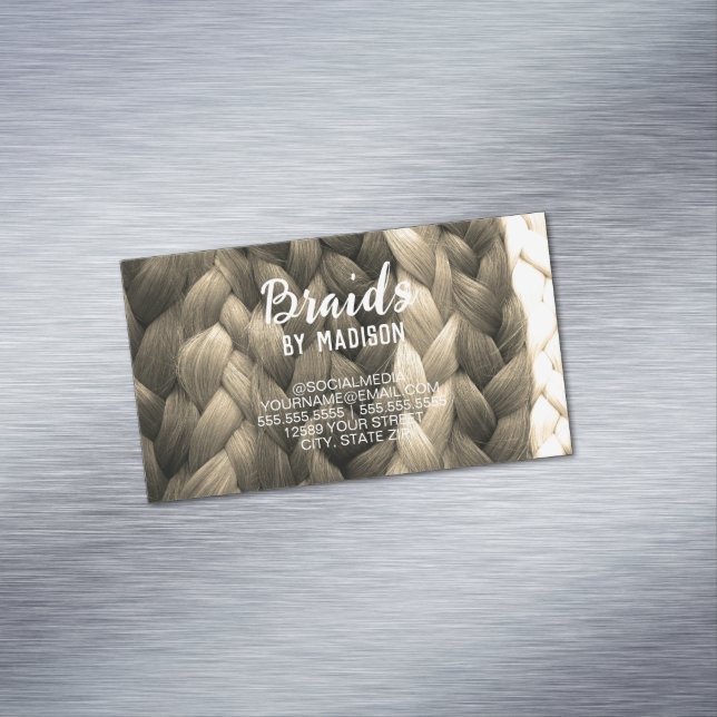 Hair Braider Magnetic Business Card (In Situ)