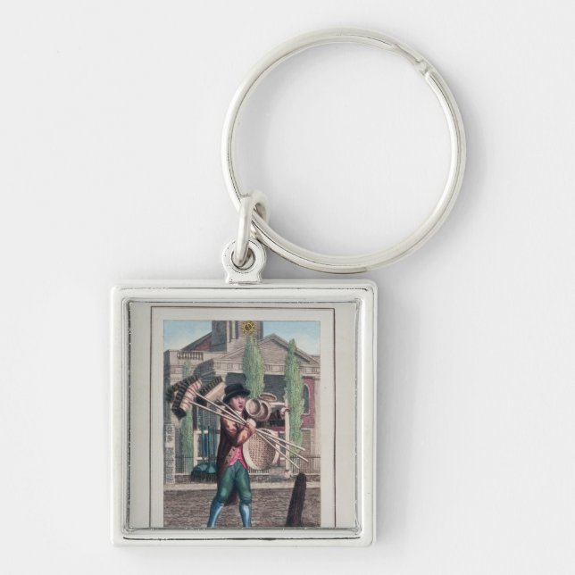 Hair Brooms, Shoreditch Church Keychain (Front)