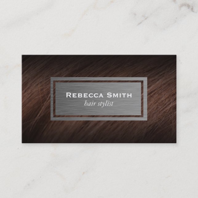 Hair | Brunette Business Card (Front)