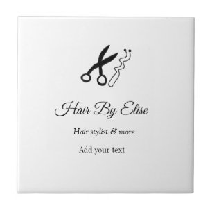 Hair by add name contact info social media website tile
