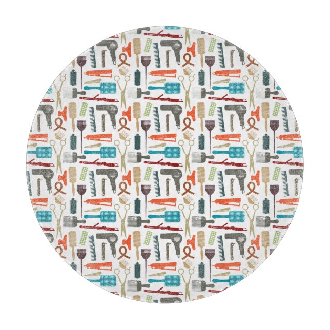 Hair Care Pattern Cutting Board (Front)
