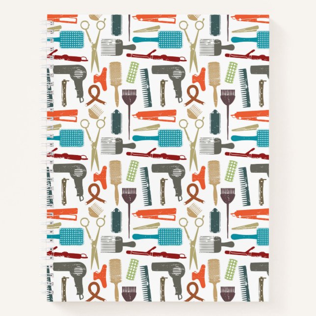 Hair Care Pattern Notebook (Front)