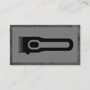 Hair Clipper Barber Slate Frame Business Card
